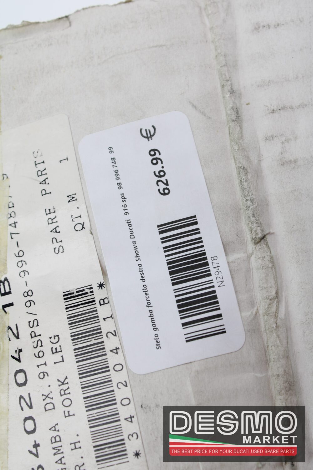 Stelo gamba forcella destra Showa Ducati  916 sps  98 996 748  99 - immagine 7