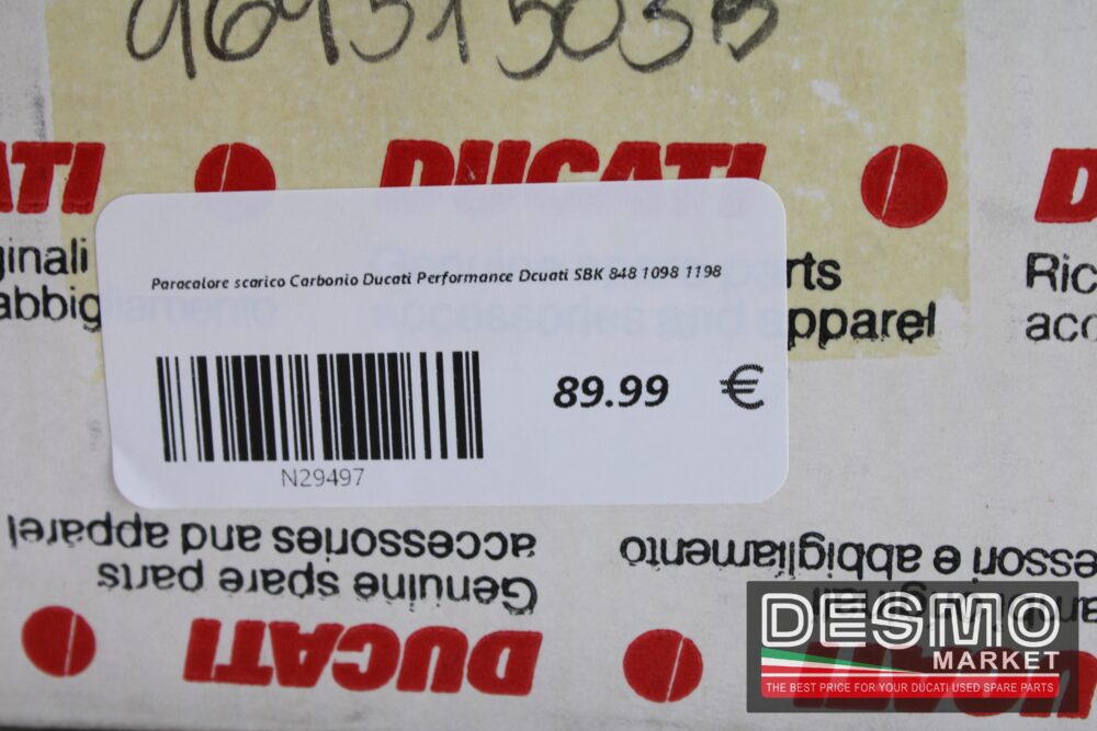 Paracalore scarico Carbonio Ducati Performance Ducati 848 1098 1198 - immagine 6
