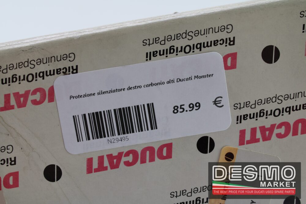 Protezione silenziatore destro carbonio alti Ducati Monster - immagine 6