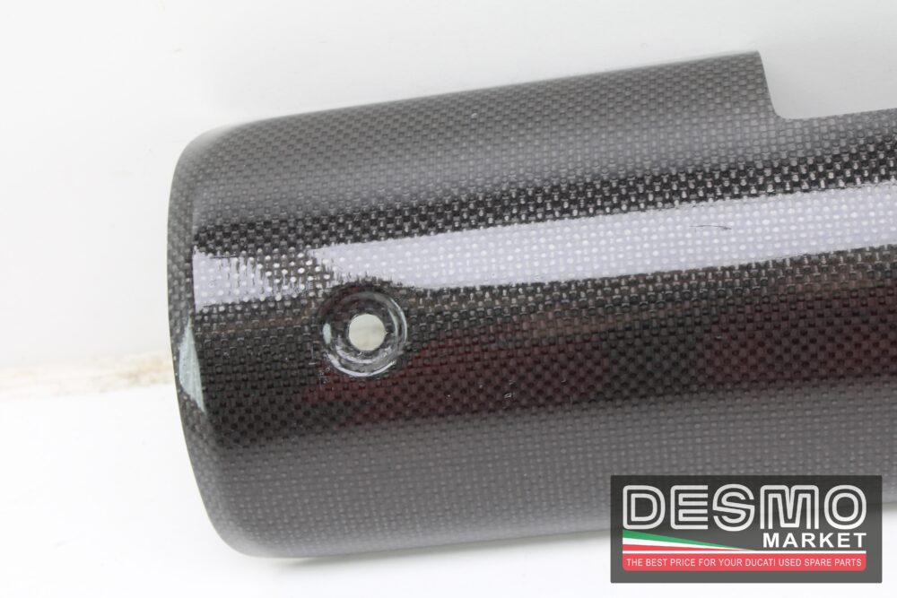 Paracalore silenziatore carbonioe Ducati monster s2r 800 1000 S4r S4rs - immagine 3