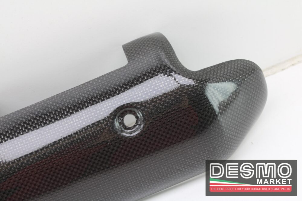 Paracalore silenziatore carbonioe Ducati monster s2r 800 1000 S4r S4rs - immagine 4