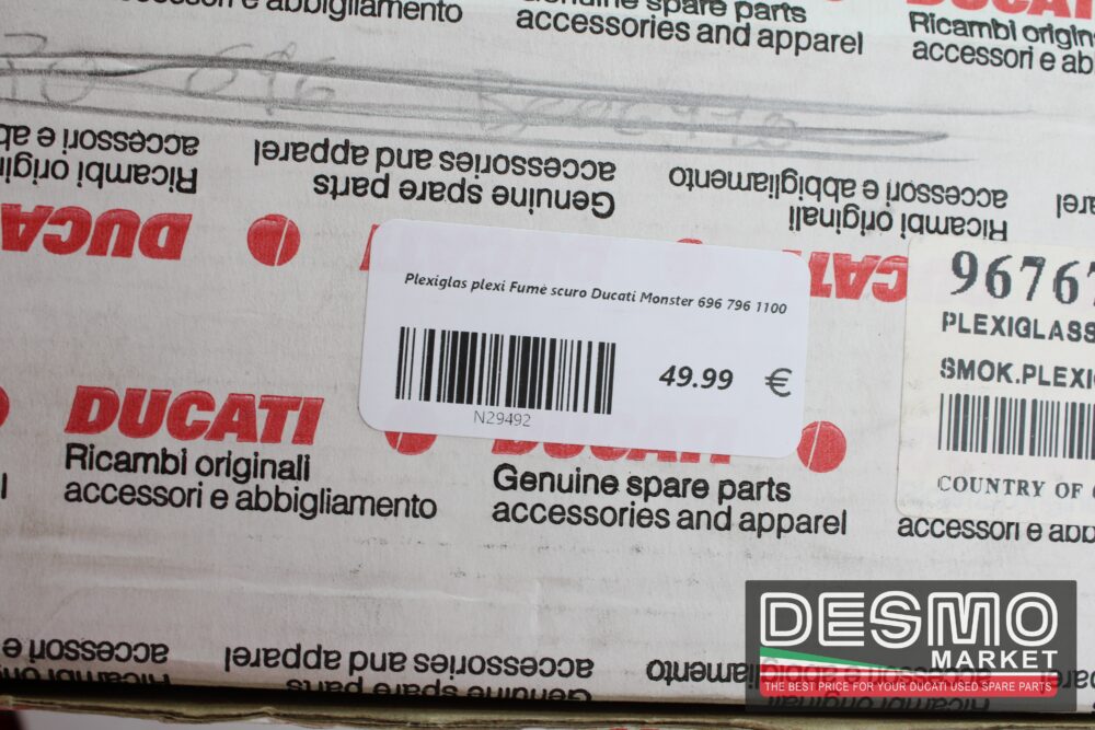Plexiglas plexi Fumè scuro Ducati Monster 696 796 1100 - immagine 5