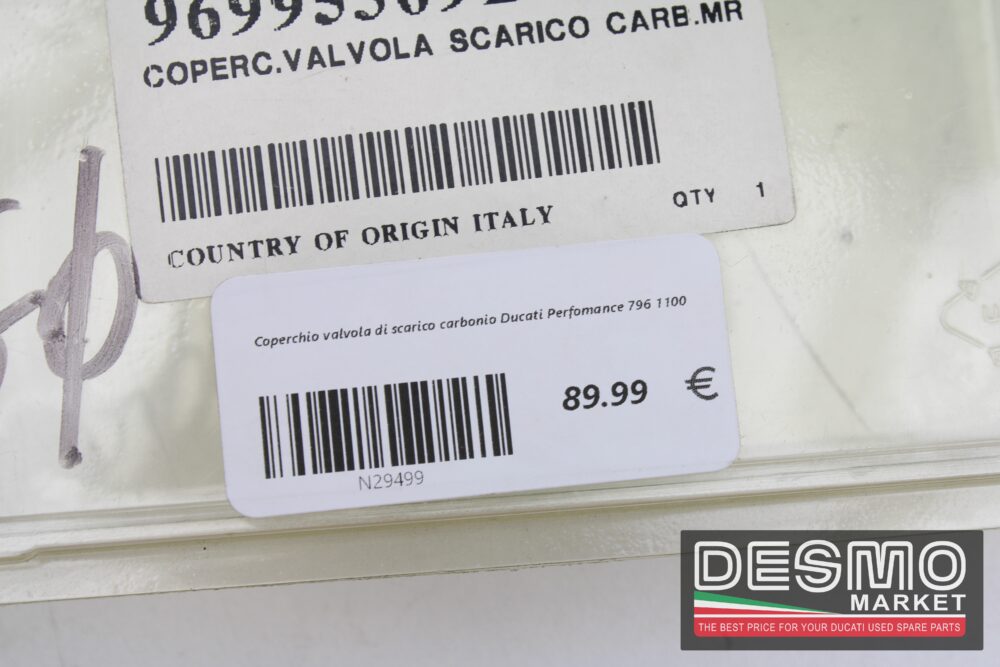 Coperchio valvola di scarico carbonio Ducati Perfomance 796 1100 - immagine 3