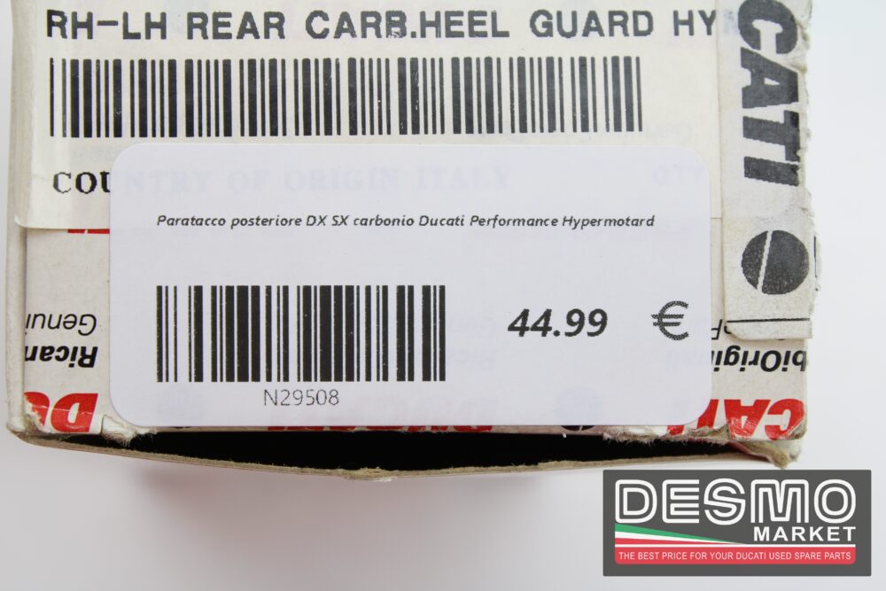 Paratacco posteriore DX SX carbonio Ducati Performance Hypermotard - immagine 4