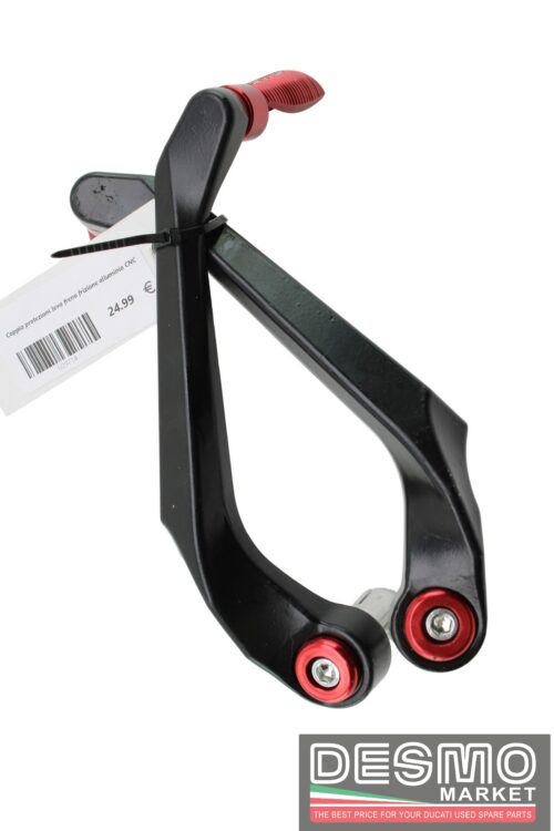 Coppia protezioni leva freno frizione alluminio CNC