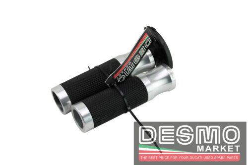 Manopole Rizoma ergal CNC grige