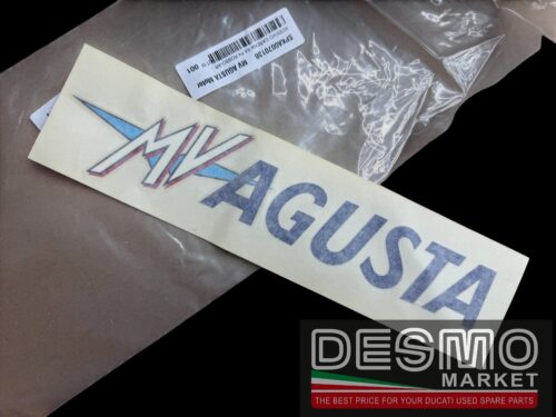 Adesivo "MV Agusta" Carena sinistra F4 Rosso-Argento