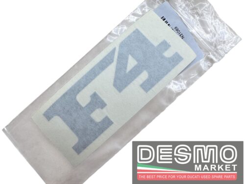 Adesivo codone F4 Grigio chiaro per codone Rosso MV Agusta F4