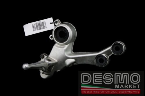 Piastra supporto pedana destra grigia pilota Ducati Monster s2r s4r