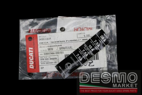 Decalco schema fusibili 888 S 94