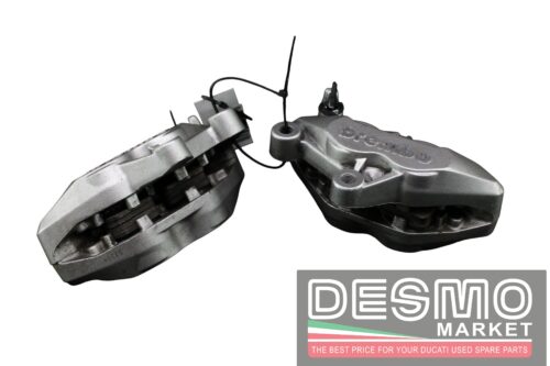 Coppia pinze freno Brembo assiali 65mm argento Ducati 749 999