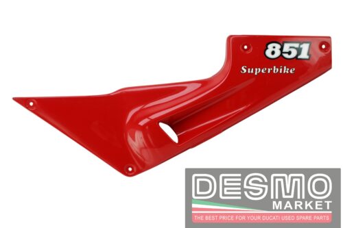 Fianchetto carena laterale sella sinistro rosso Ducati 851