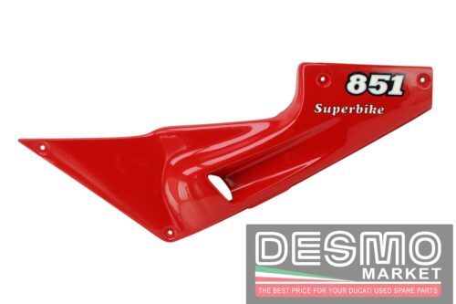 Fianchetto carena laterale sella sinistro rosso Ducati 851