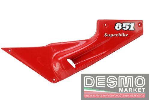 Fianchetto carena laterale sella sinistro rosso Ducati 851