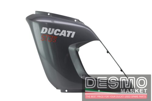 Carena superiore sinistra grigia Ducati ST3S ABS