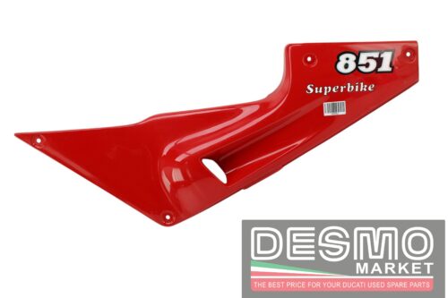 Fianchetto carena laterale sella sinistro rosso Ducati 851