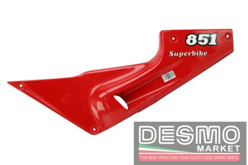 Fianchetto carena laterale sella sinistro rosso Ducati 851