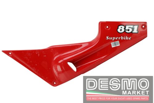 Fianchetto carena laterale sella sinistro rosso Ducati 851
