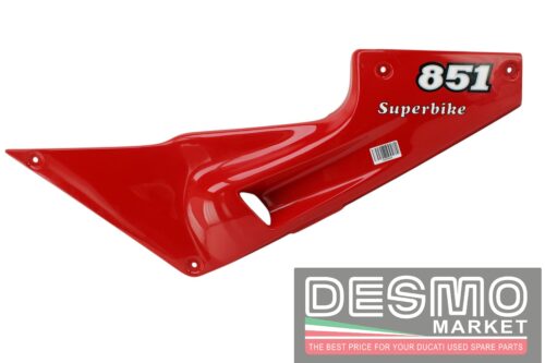 Fianchetto carena laterale sella sinistro rosso Ducati 851