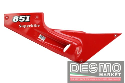 Fianchetto carena laterale sella destro rosso Ducati 851