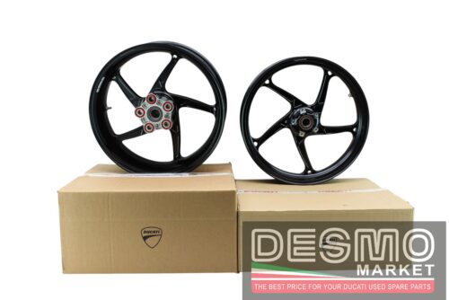 Coppia cerchi forgiati neri Ducati Panigale V4 2025-2026