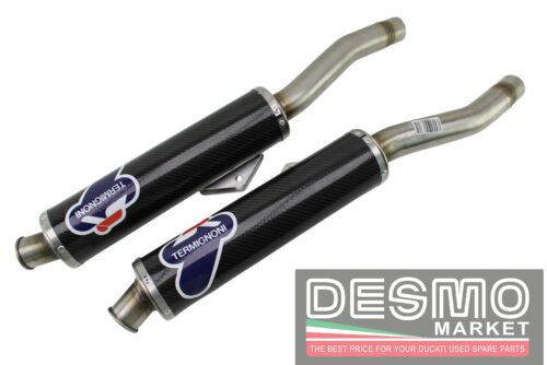 Terminali scarico carbonio alti replica Termignoni Ducati 851 888